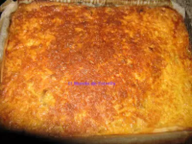 Tarta de calabacín, berenjenas y pollo