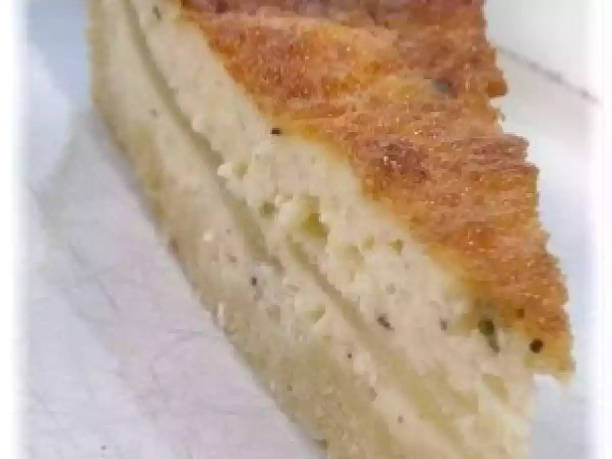 Tarta de camembert y manzana