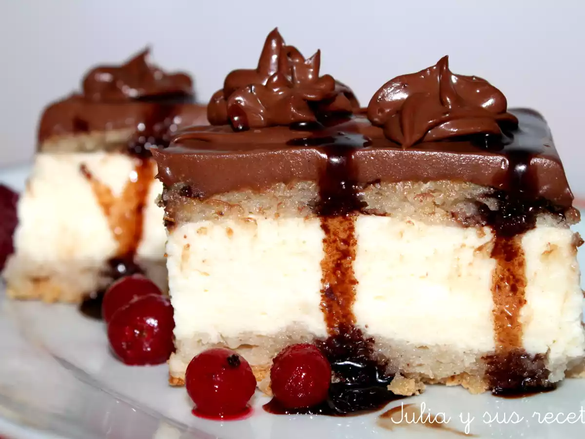 Tarta de canela y chocolate