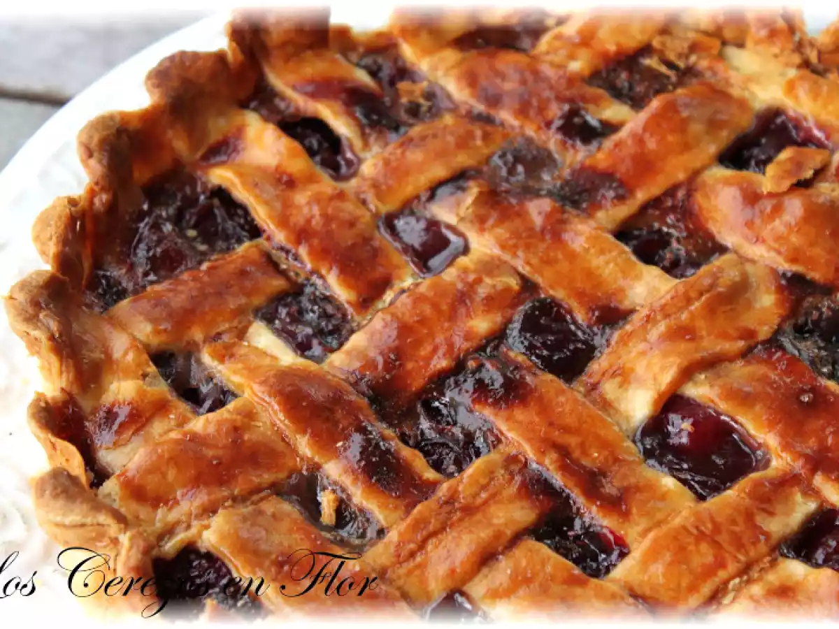 Tarta de Cerezas con pasta quebrada - foto 2