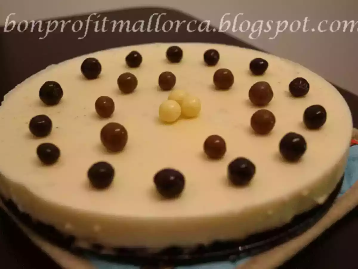 Tarta de chocolate blanco