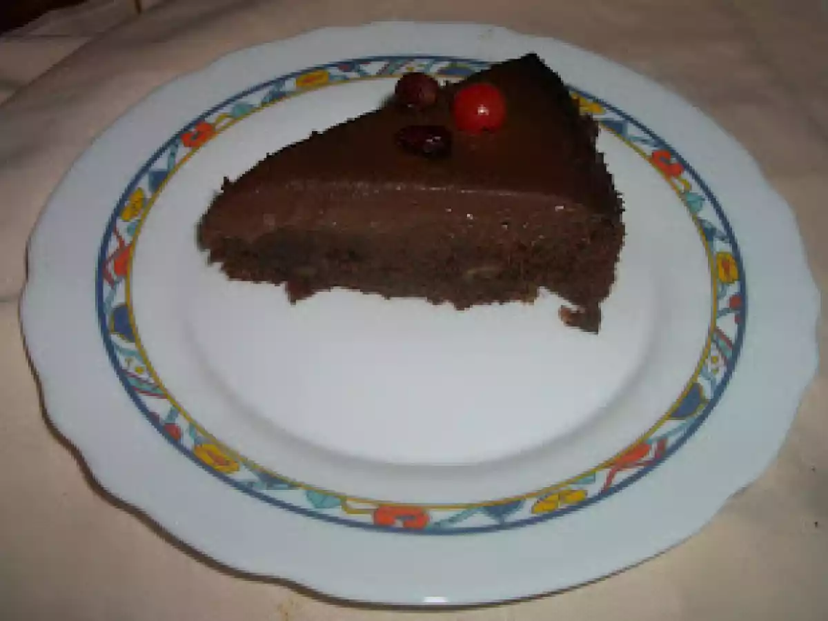 Tarta de chocolate con nueces