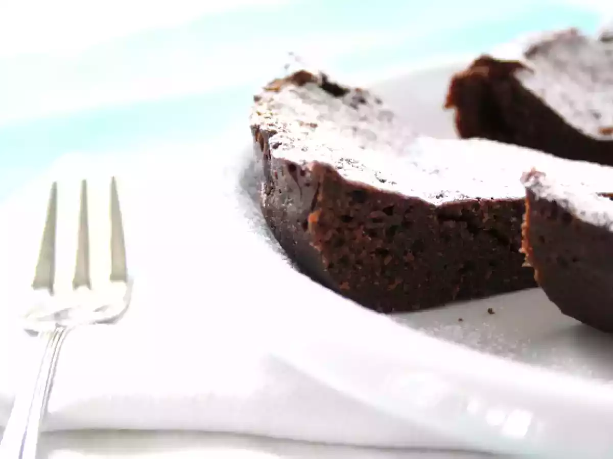 Tarta de chocolate fondant al microondas