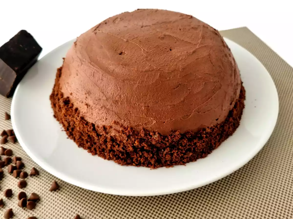 Tarta de chocolate {Sin azúcar y sin horno} - foto 2