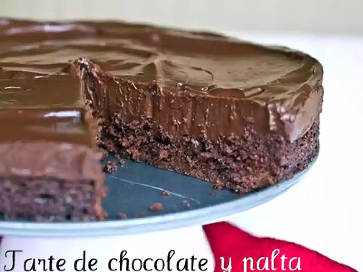 Tarta de chocolate y aguacate