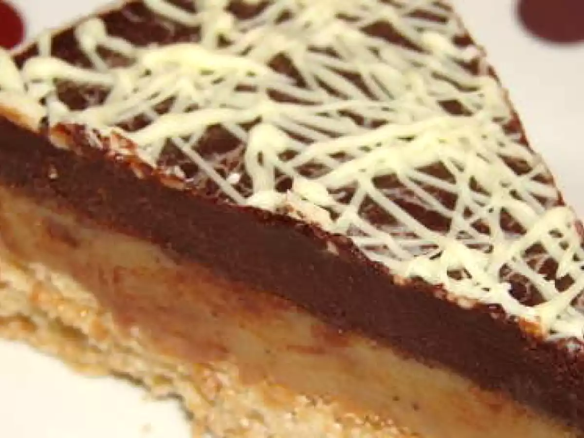 Tarta de chocolate y caramelo
