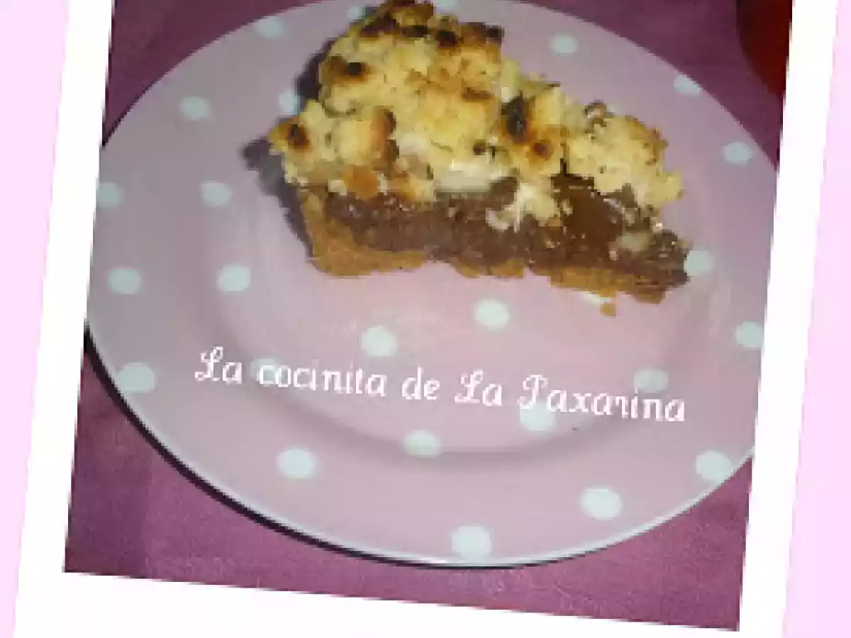 Tarta de chocolate y crumble