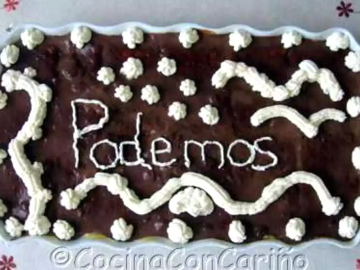 Tarta de chocolate y galletas... Podemos!!!