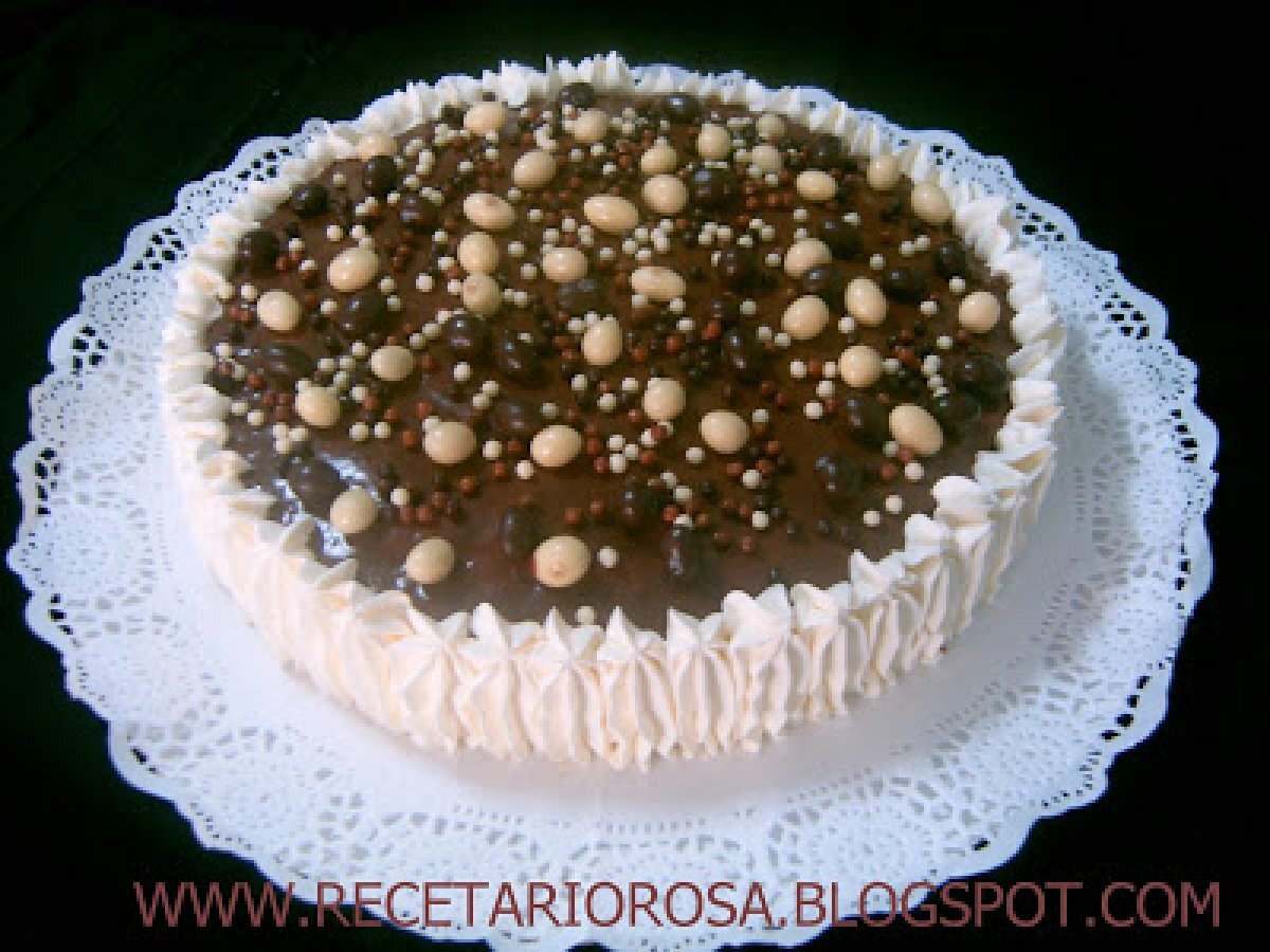 Tarta de chocolate y nata Receta