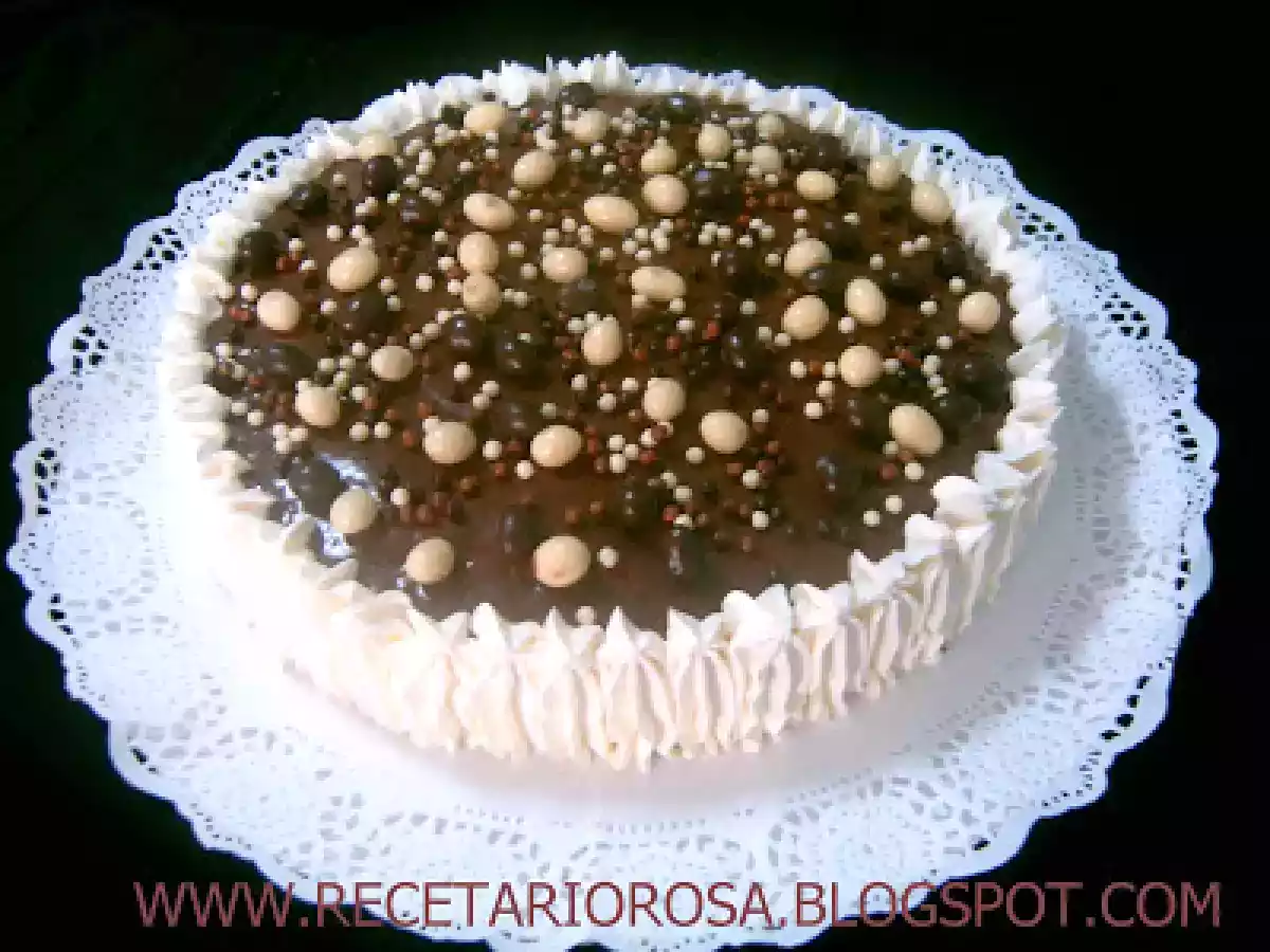TARTA DE CHOCOLATE Y NATA