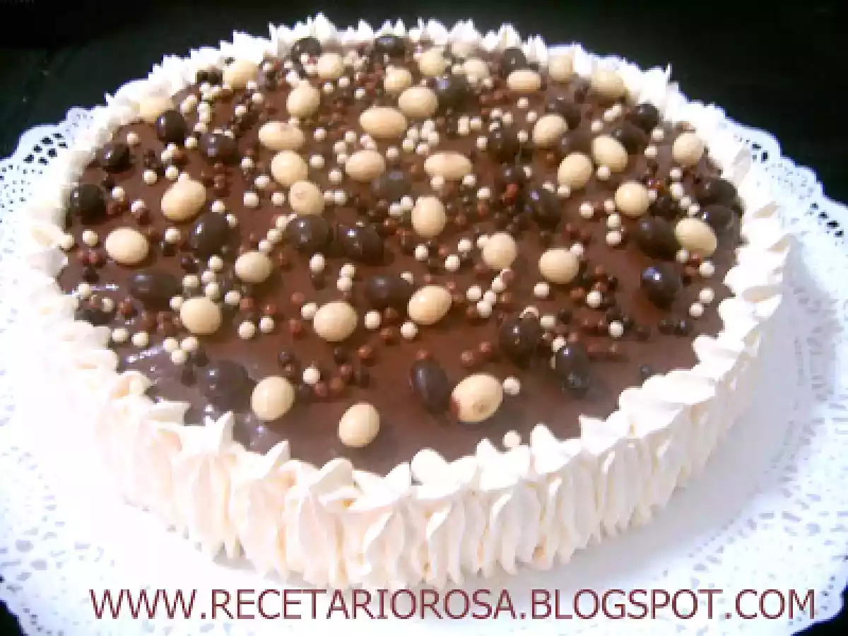 TARTA DE CHOCOLATE Y NATA - foto 2