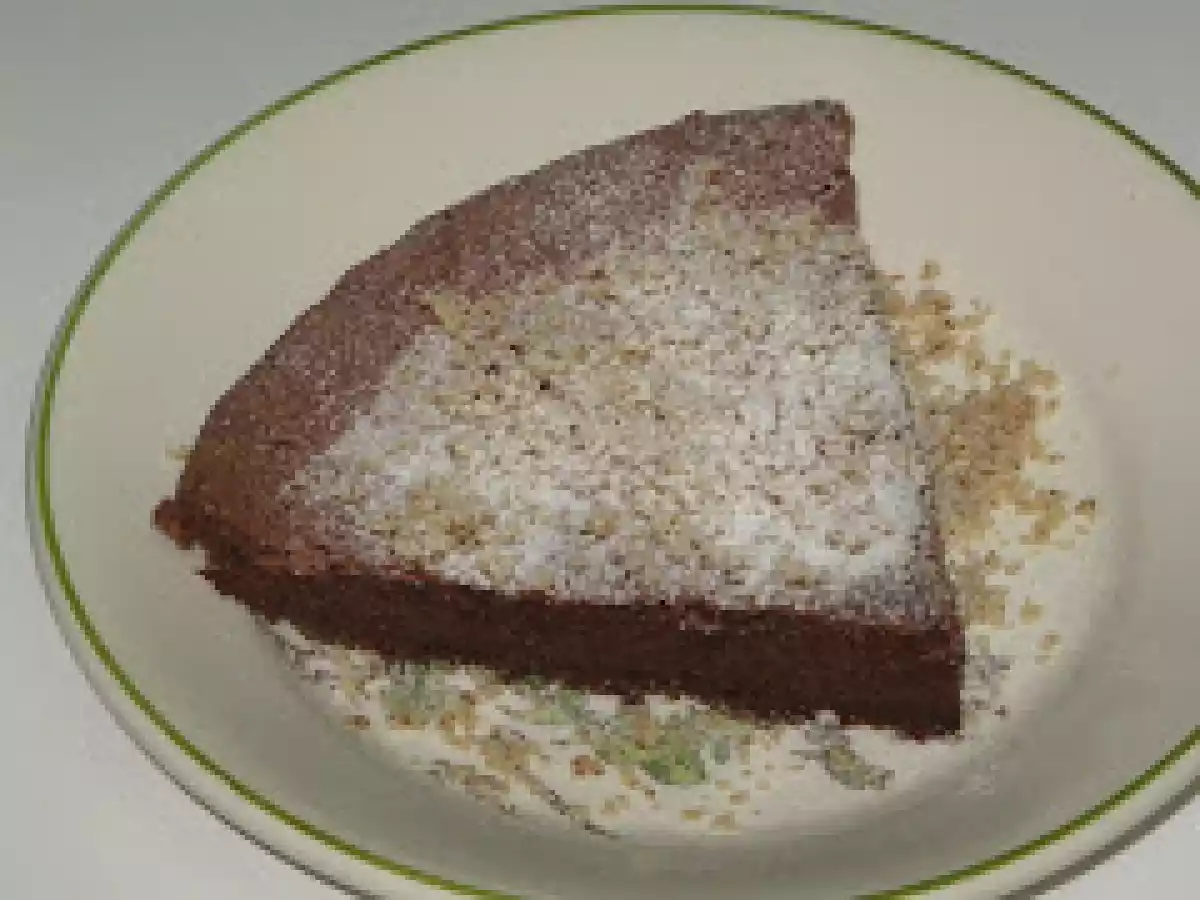 TARTA DE CHOCOLATE Y NUECES DE BRASIL