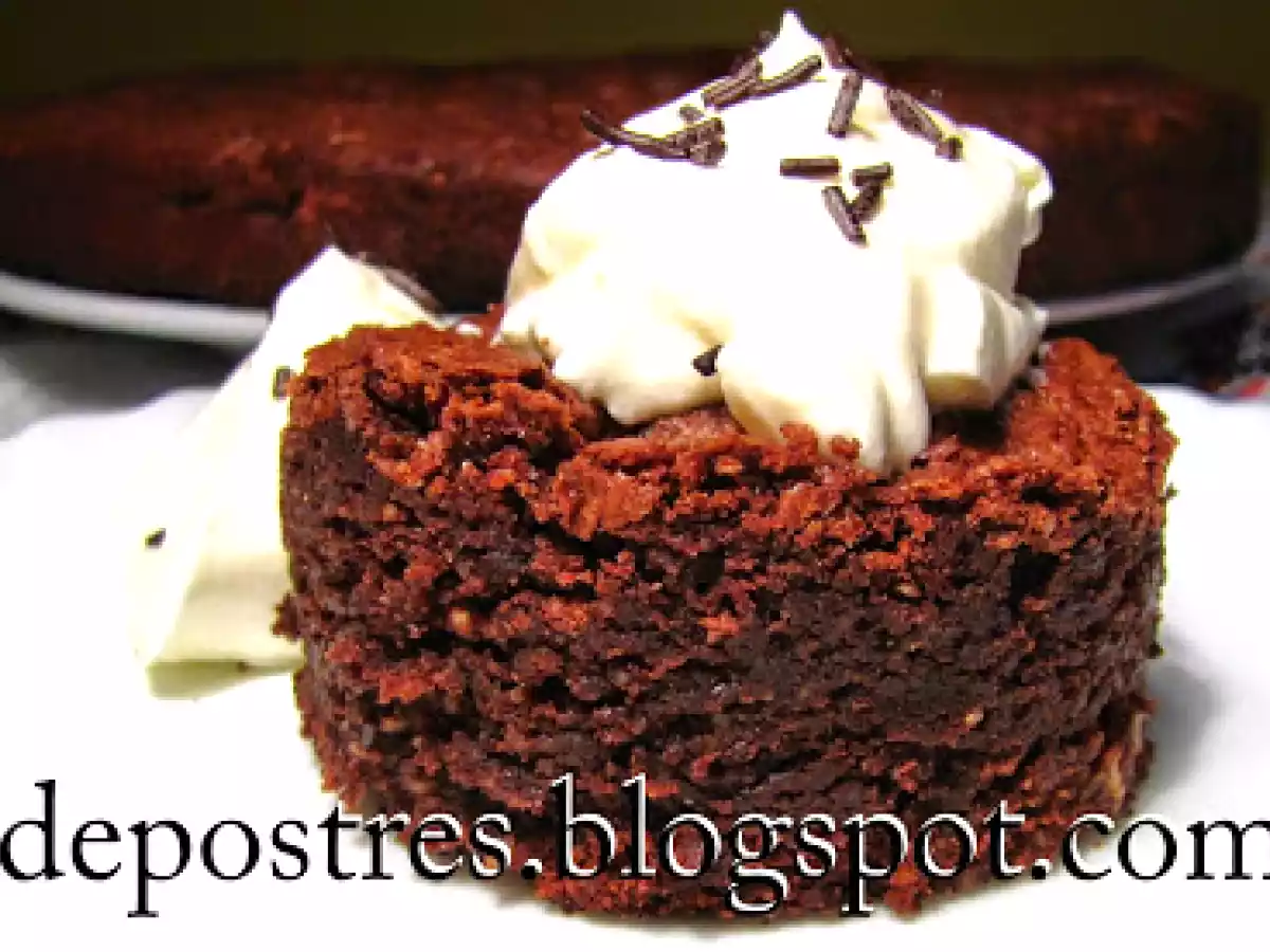 Tarta de chocolate y nutella sin harina - foto 2