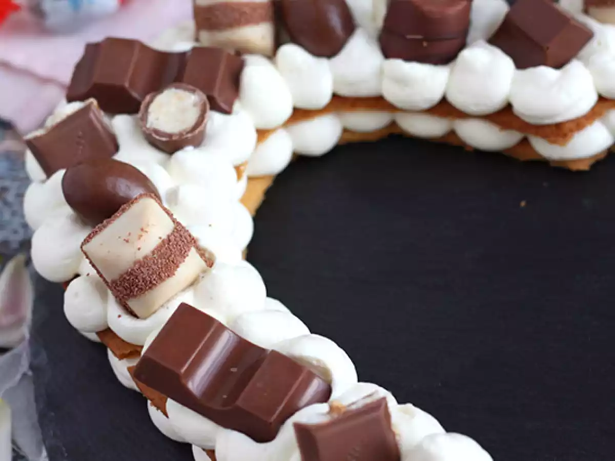 Tarta de corazón con Kinder (Heart cake) - foto 5