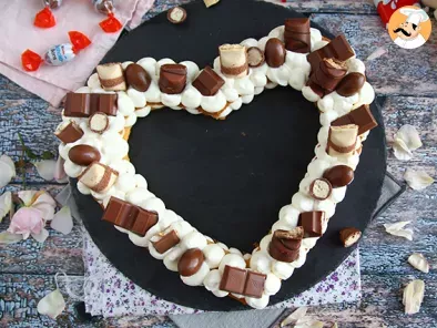 Tarta de corazón con Kinder (Heart cake) - foto 2