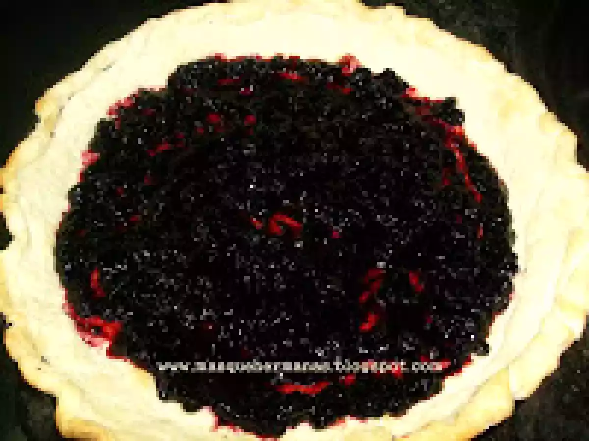 TARTA DE CREMA DE ALMENDRAS Y MERMELADA DE ARÁNDANOS - foto 9
