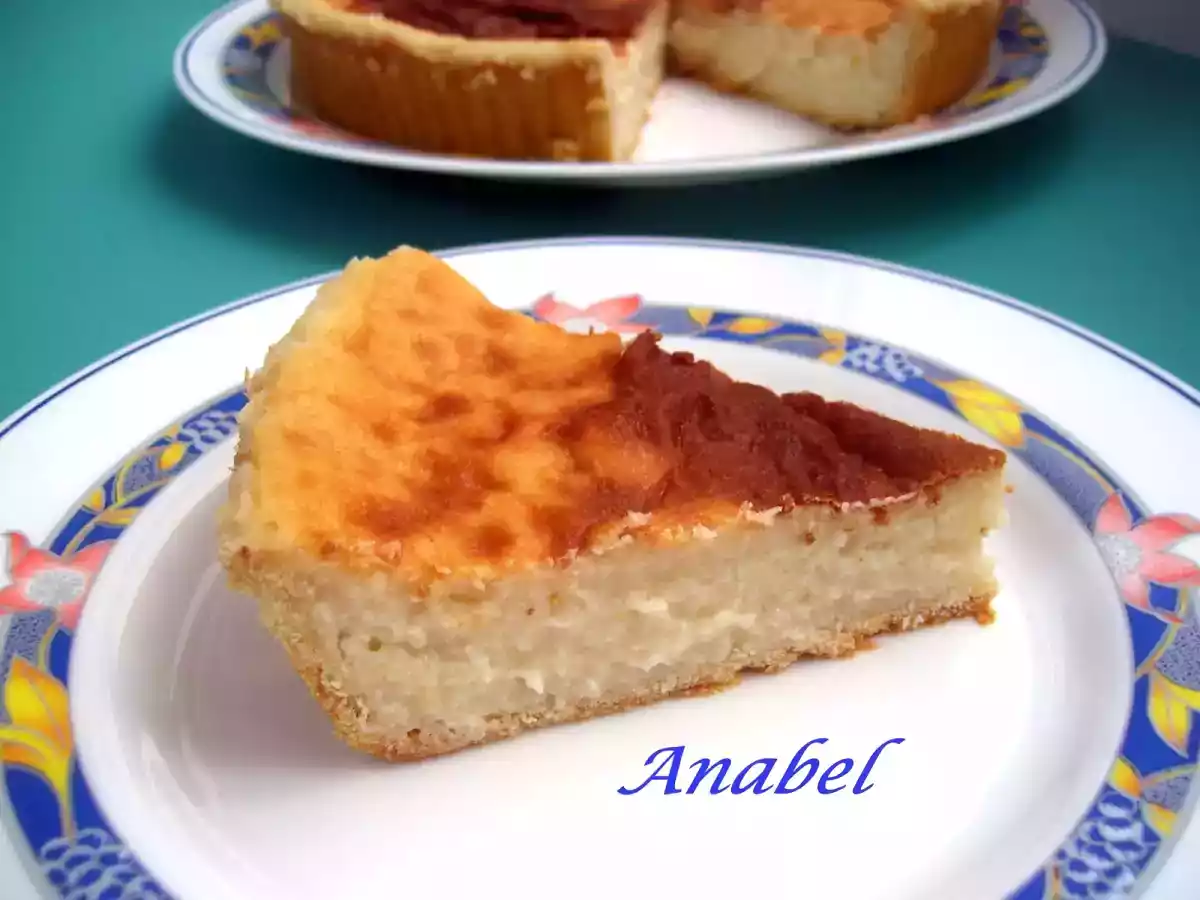 Tarta de crema de coco