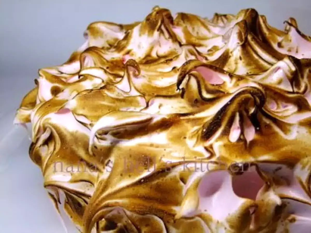 Tarta de crema de coco y merengue suizo - foto 3