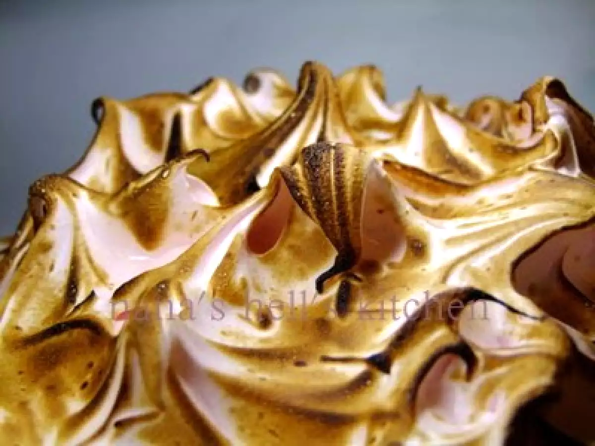 Tarta de crema de coco y merengue suizo - foto 4