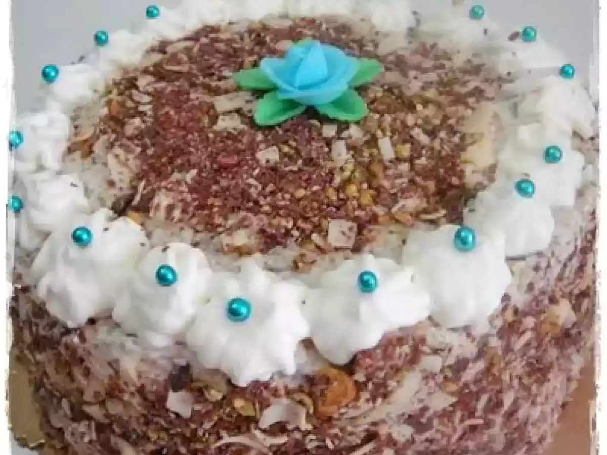 Tarta de crema de pistachos