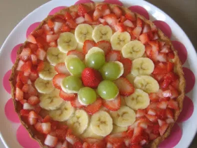 Tarta de crema pastelera y fruta, foto 2