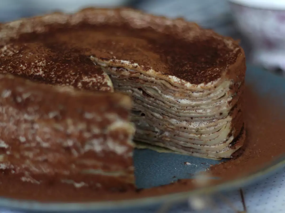 Tarta de crepes de tiramisú - foto 3