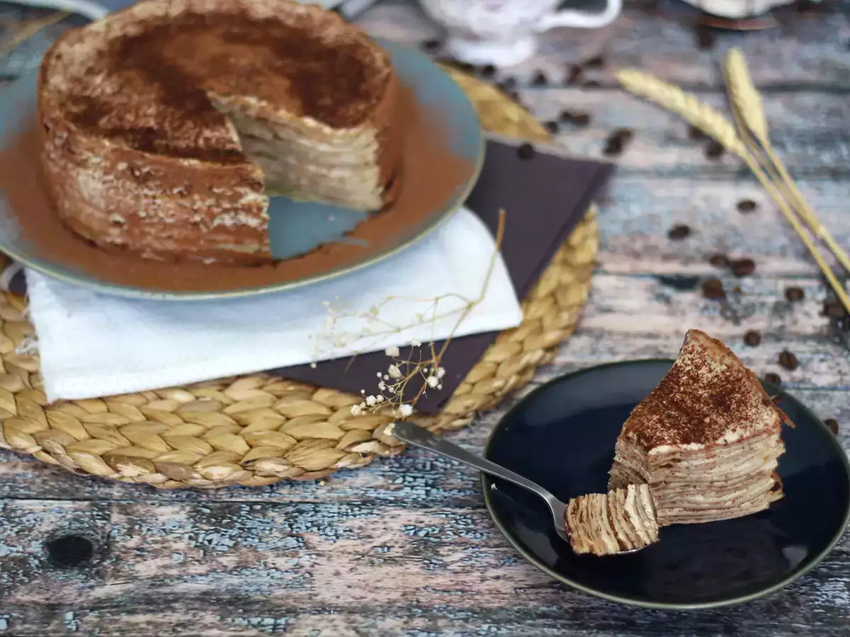 Tarta de crepes de tiramisú - foto 4