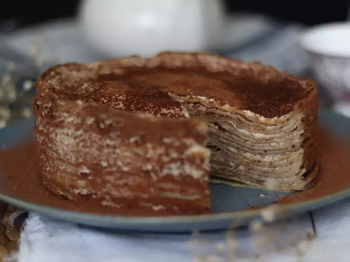 Tarta de crepes de tiramisú - foto 5