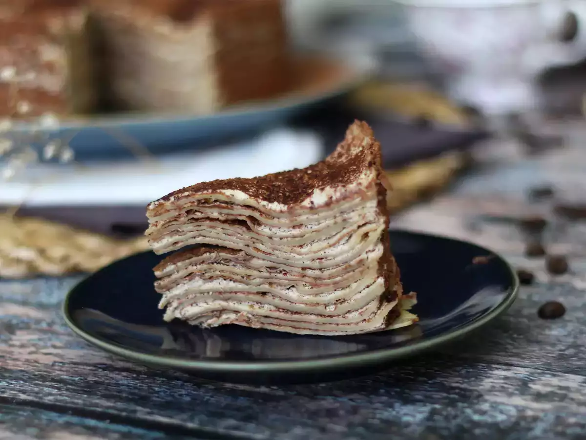 Tarta de crepes de tiramisú - foto 6