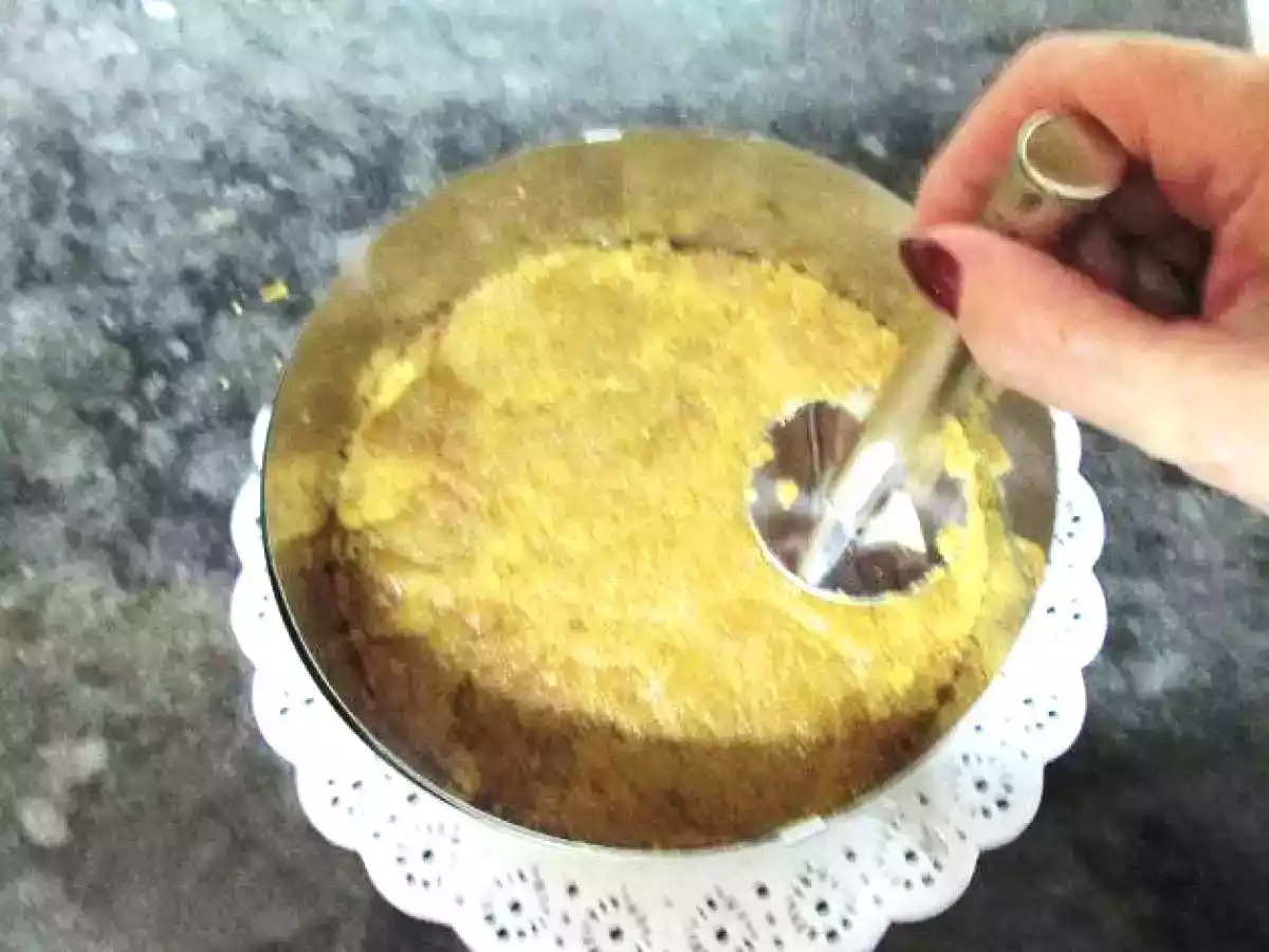 Tarta de cuajada, con mango y coco - foto 3