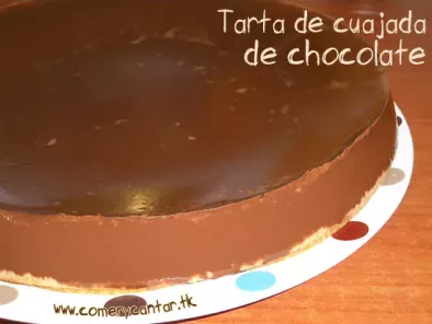 Tarta de cuajada de chocolate