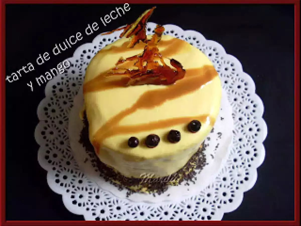 TARTA DE DULCE DE LECHE Y MANGO - foto 2