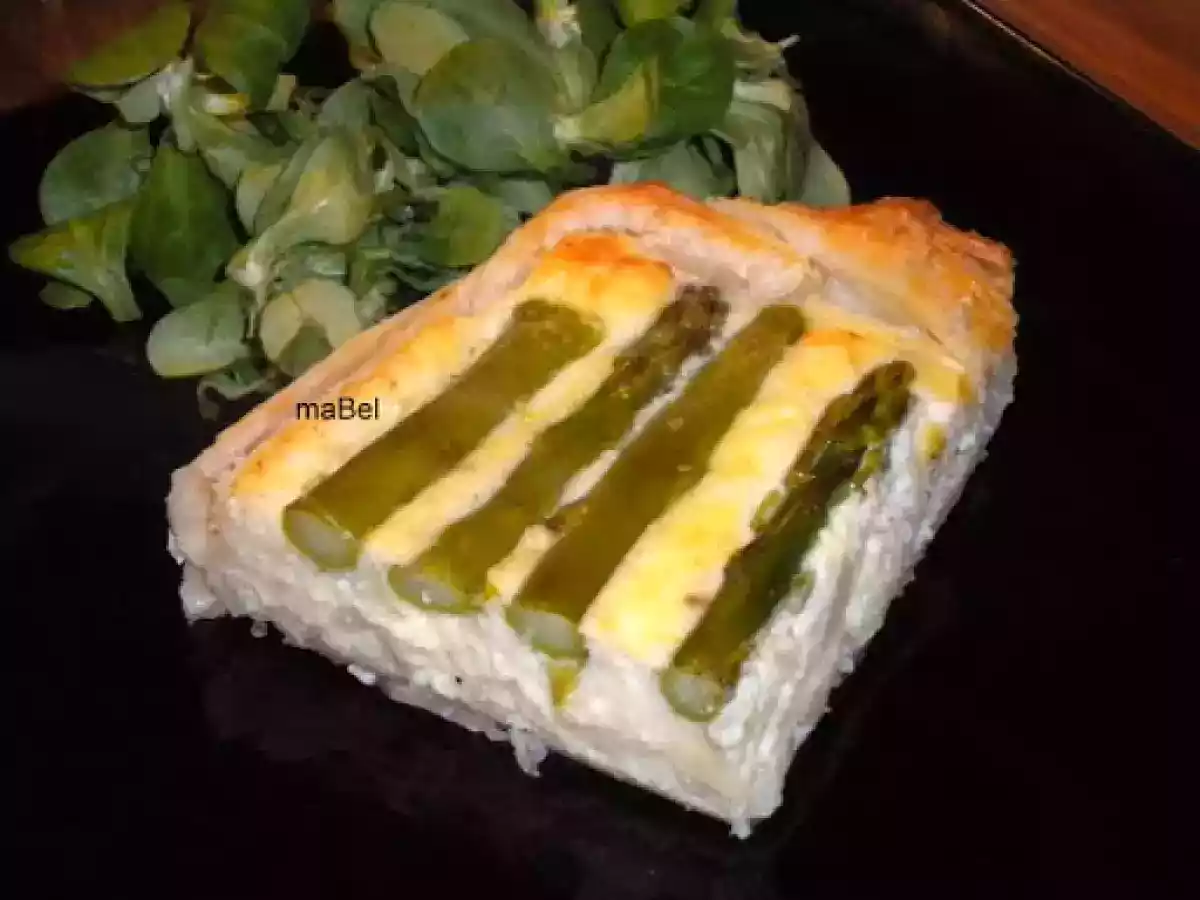 Tarta de esparragos de Jamie Oliver