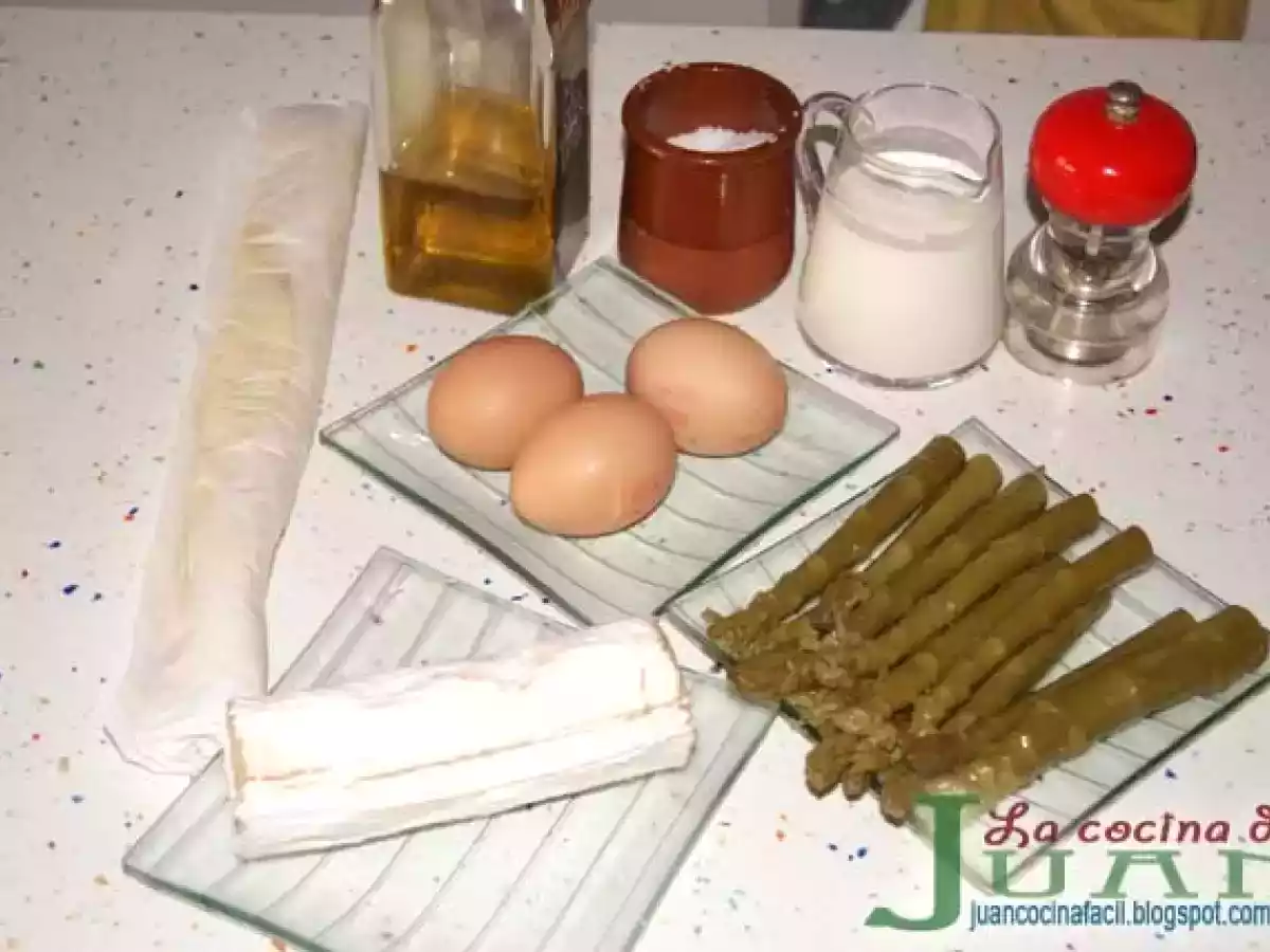 TARTA DE ESPARRAGOS Y QUESO DE CABRA - foto 2
