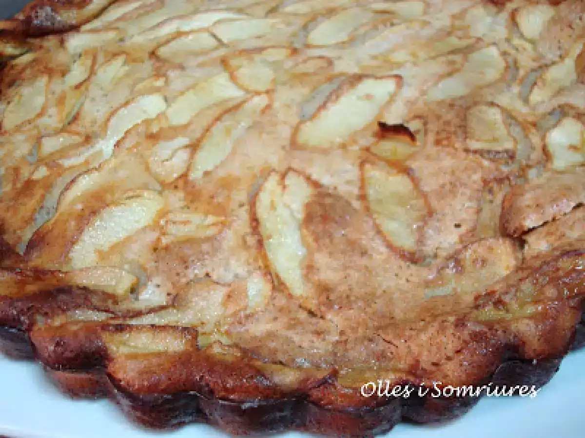 Tarta de formatge fresc i poma - foto 2