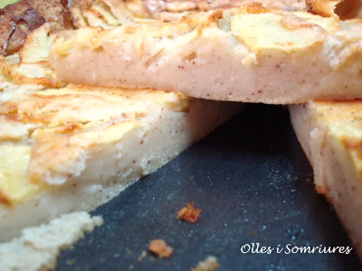 Tarta de formatge fresc i poma - foto 3