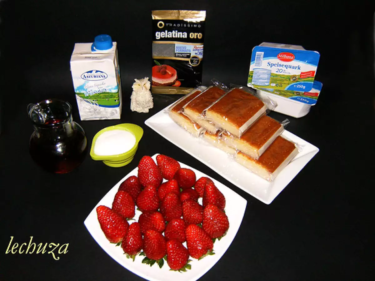 Tarta de fresas y queso - foto 2