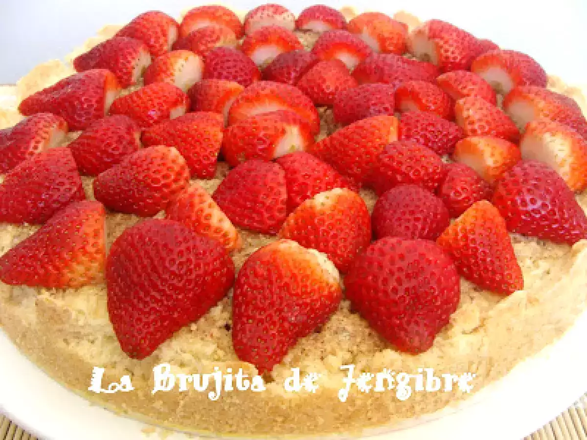 TARTA DE FRUTILLAS CON CREMA DE ALMENDRAS...UN SABOR INIGUALABLE! - foto 11