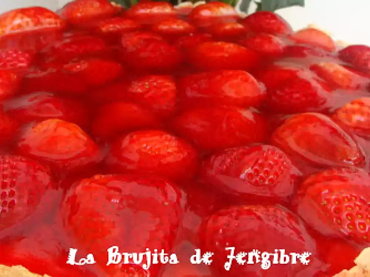 TARTA DE FRUTILLAS CON CREMA DE ALMENDRAS...UN SABOR INIGUALABLE! - foto 15