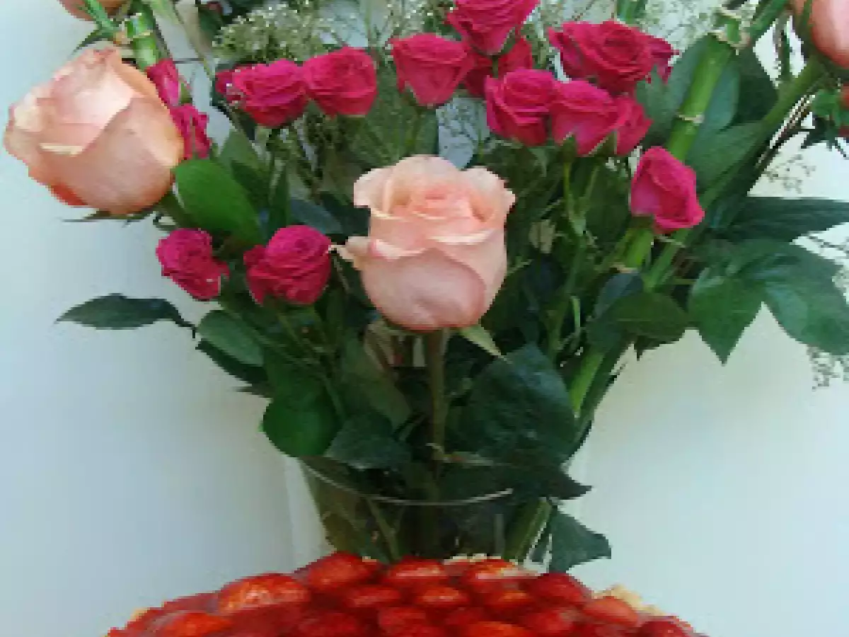 TARTA DE FRUTILLAS CON CREMA DE ALMENDRAS...UN SABOR INIGUALABLE! - foto 16