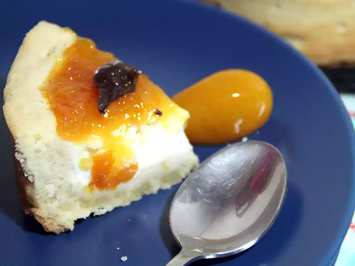 Tarta de galleta y queso con quinotos al whisky - foto 2