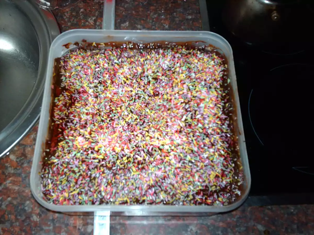 Tarta de Galletas de Chocolate y Flan