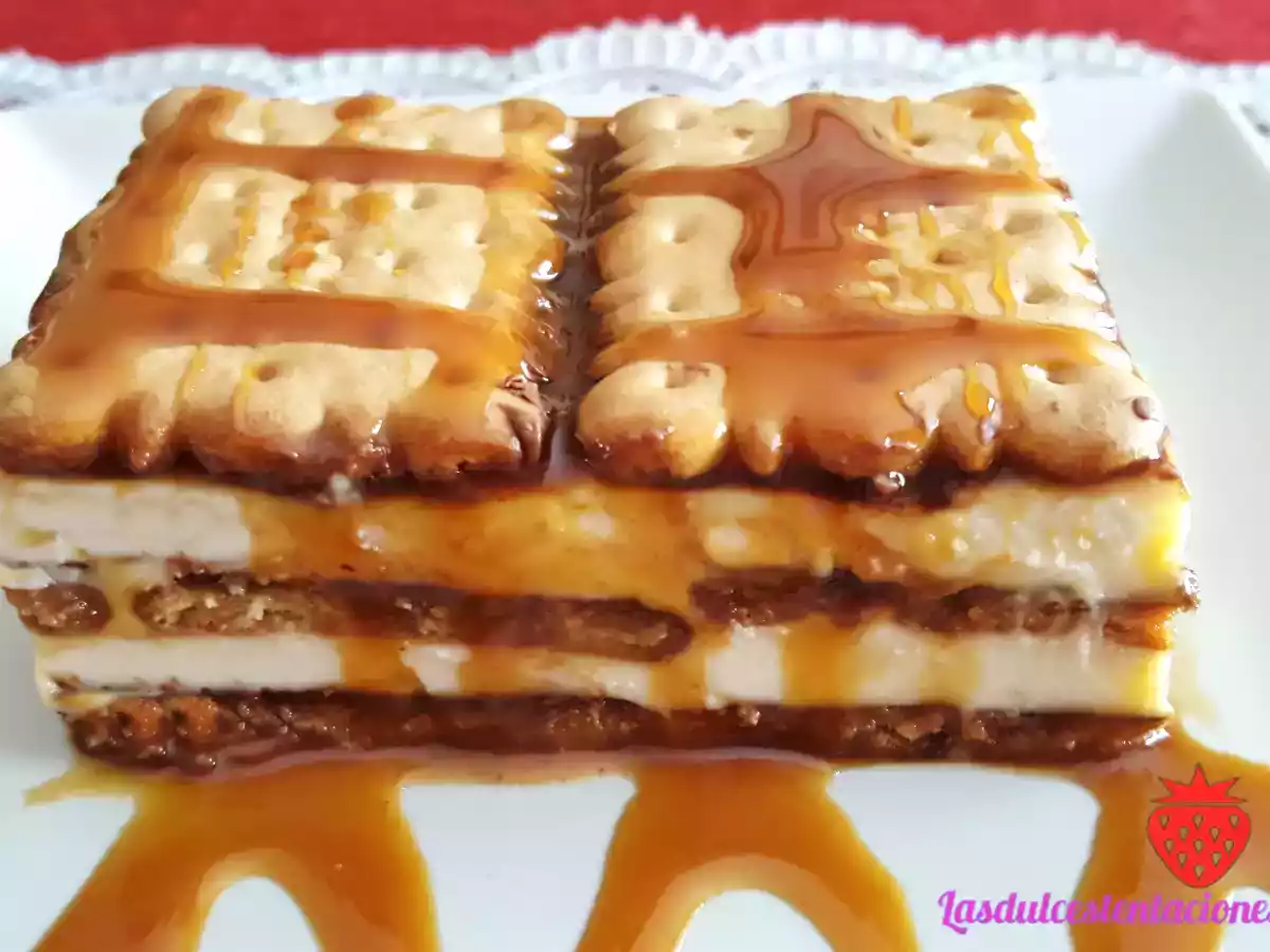 Tarta de galletas y crema de chocolate blanco - foto 2