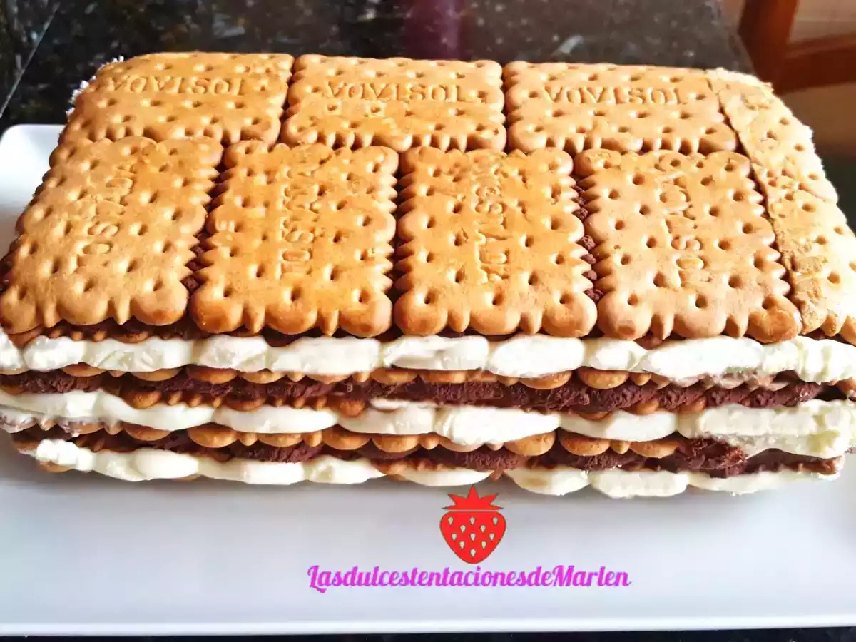 Tarta de galletas y dos chocolates - foto 2