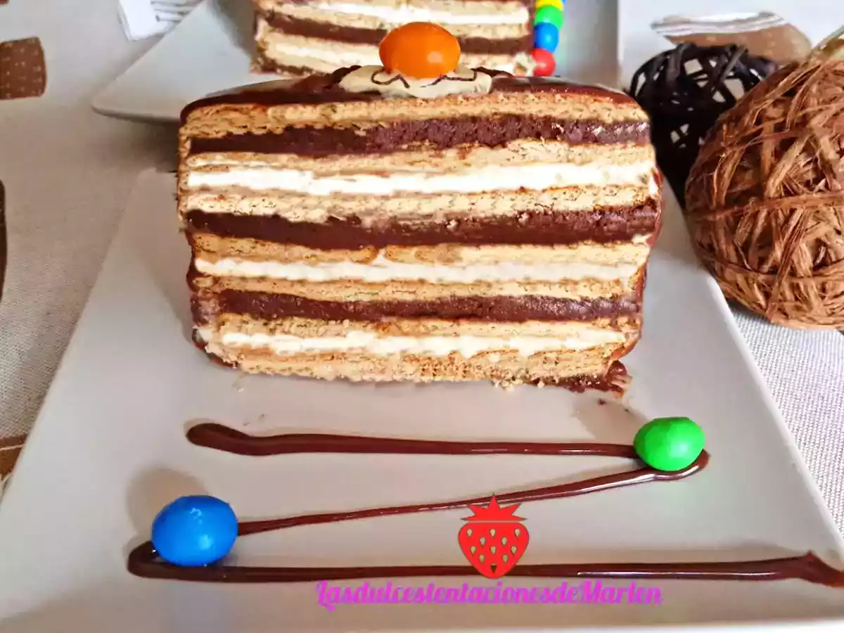 Tarta de galletas y dos chocolates - foto 3