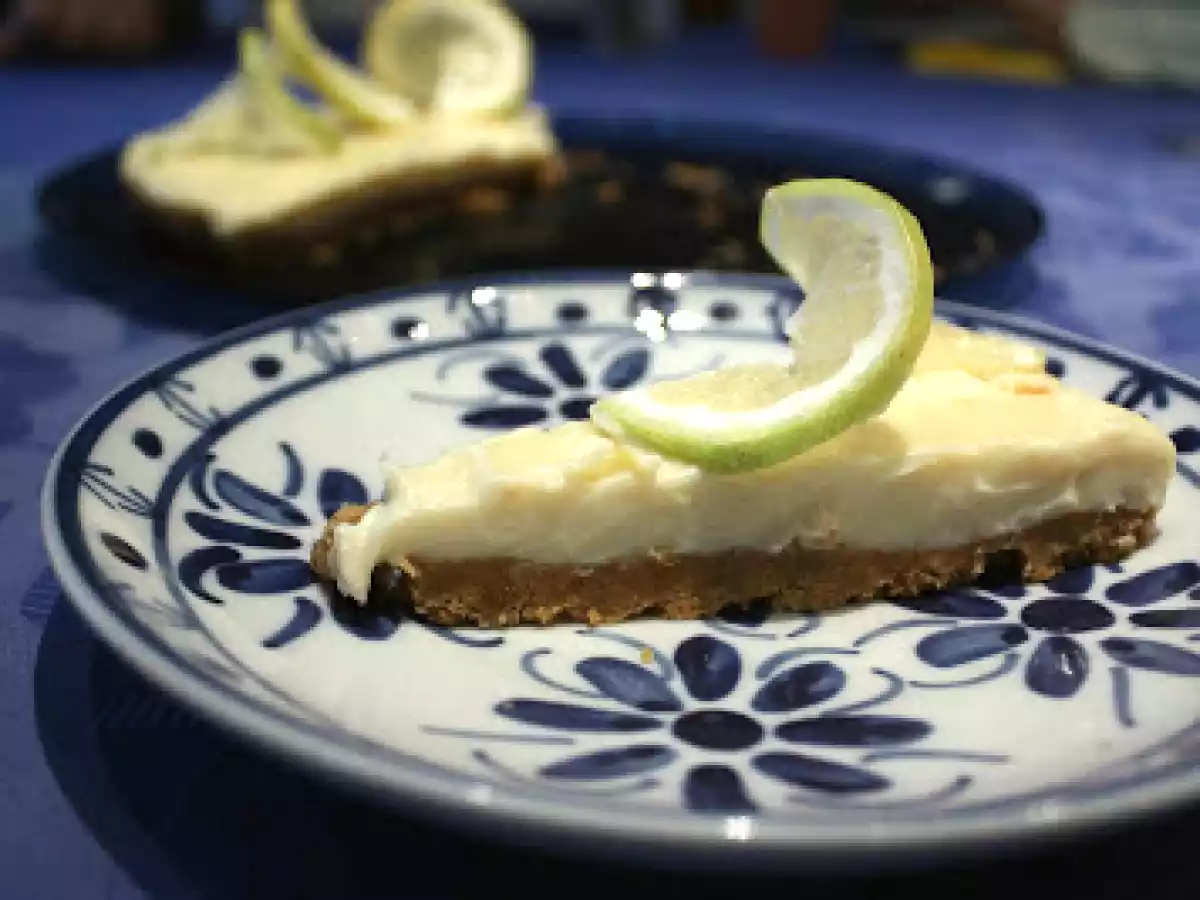 Tarta de limón y chocolate blanco