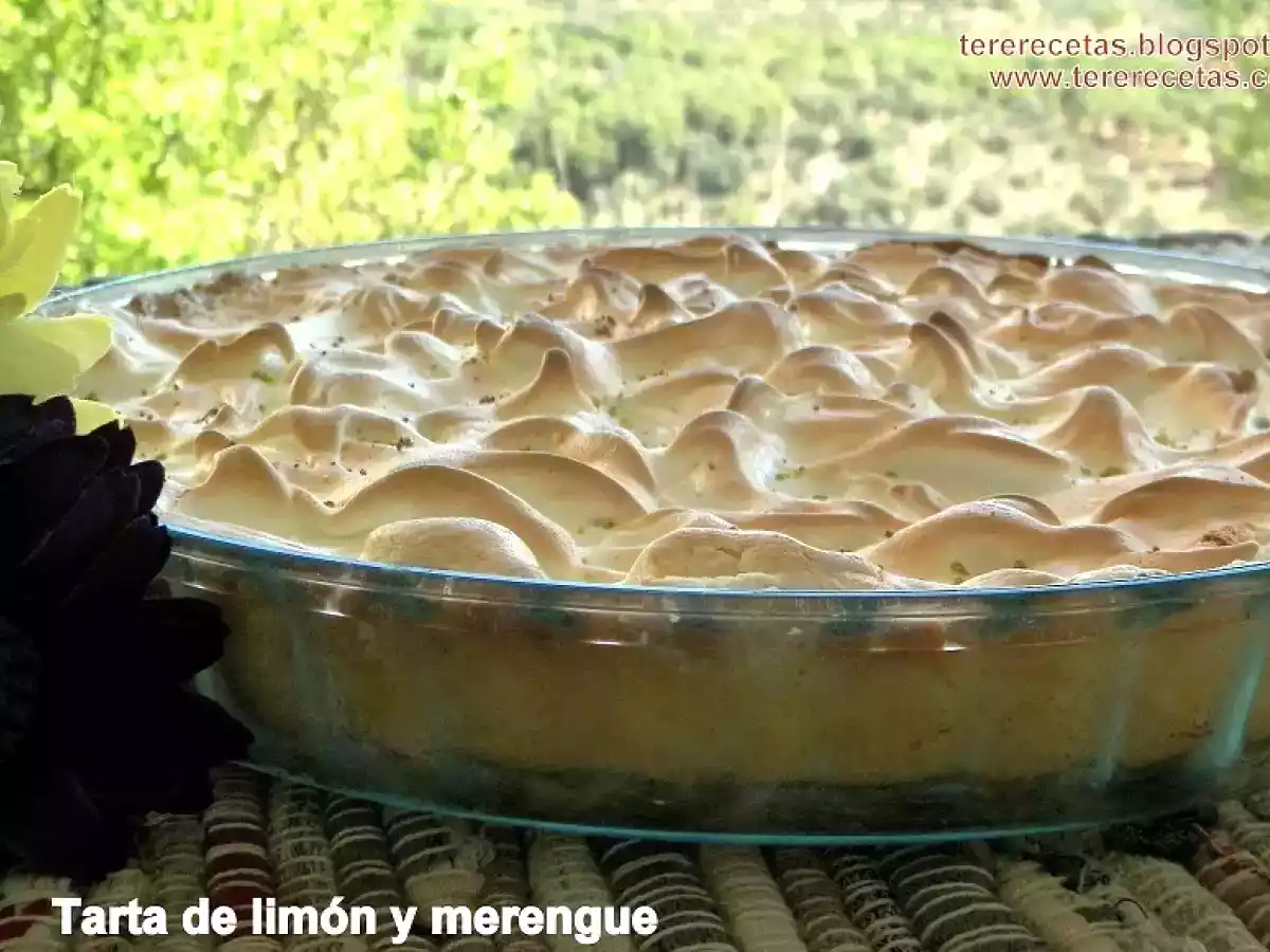 Tarta de limón y merengue francés