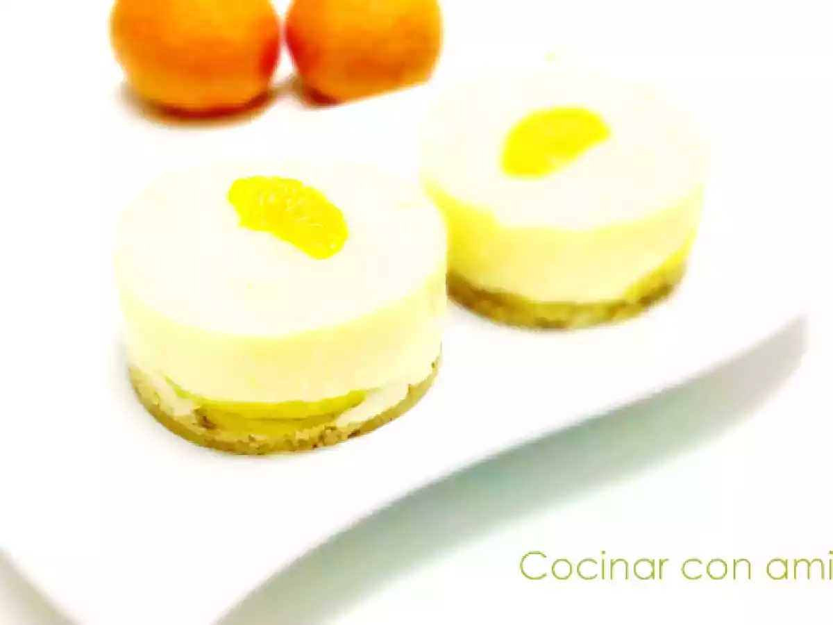 Tarta de mandarina y manzana