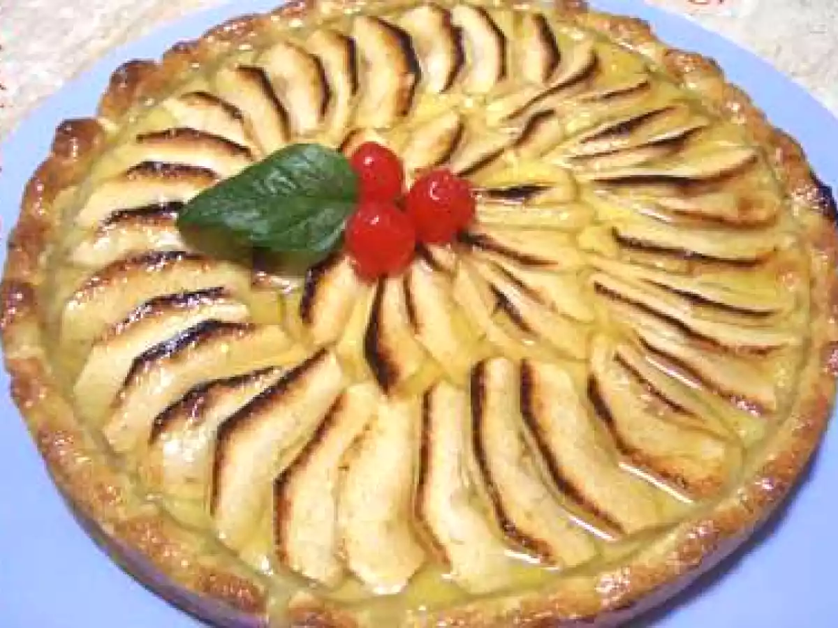 TARTA DE MANZANA AL AROMA DE LIMON