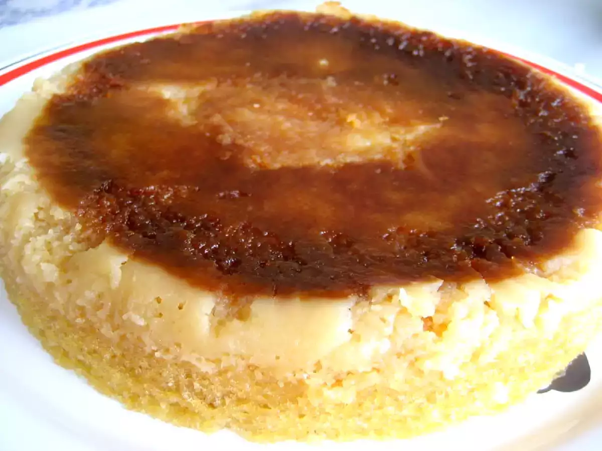 Tarta de manzana al microondas